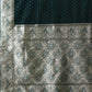Mitera Green & Gold-Toned Ethnic Motifs Woven Design Zari Satin Banarasi Saree | Swadesiicart