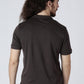 Alcis Men Brown Solid Polo Collar T-shirt | Swadesiicart