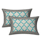 LIVING ROOTS White & Blue Printed 210 TC 1 King Jaipuri Bedsheet With 2 Pillow Covers - Swadesiicart