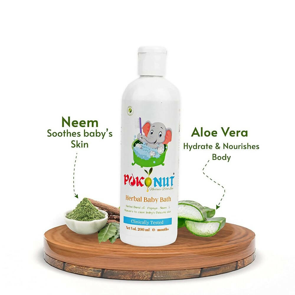 Pokonut Herbal Baby Body Bath - Swadesiicart