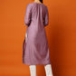 Kalini Floral Embroidered Cotton Straight Kurta - Swadesiicart