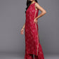 Ahalyaa Women's Traditional wear Kurta Set - Red | Swadesiicart