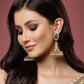Stylish Partywear Maroon Meenakari Earrings for Womens by House of Ree | Swadesiicart