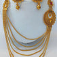 Multicolor Kemp layer mugappu Necklace Set - Swadesiicart