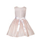 Asmaani Baby Girl's Peach Color Satin Knee Length Frock (AS-DRESS-22007)