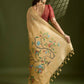 Vishnu Weaves Women's Yellow Muga Cotton Thread Woven Butti with Blouse - Swadesiicart