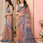 Partywear Designer Grey Kota Doriya Fancy Saree - Dyuti | Swadesiicart