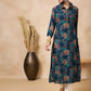 Anouk Floral Printed Mirror Work Straight Kurta - Swadesiicart