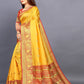 Kalini Ethnic Motifs Zari Jute Silk Banarasi Saree | Swadesiicart