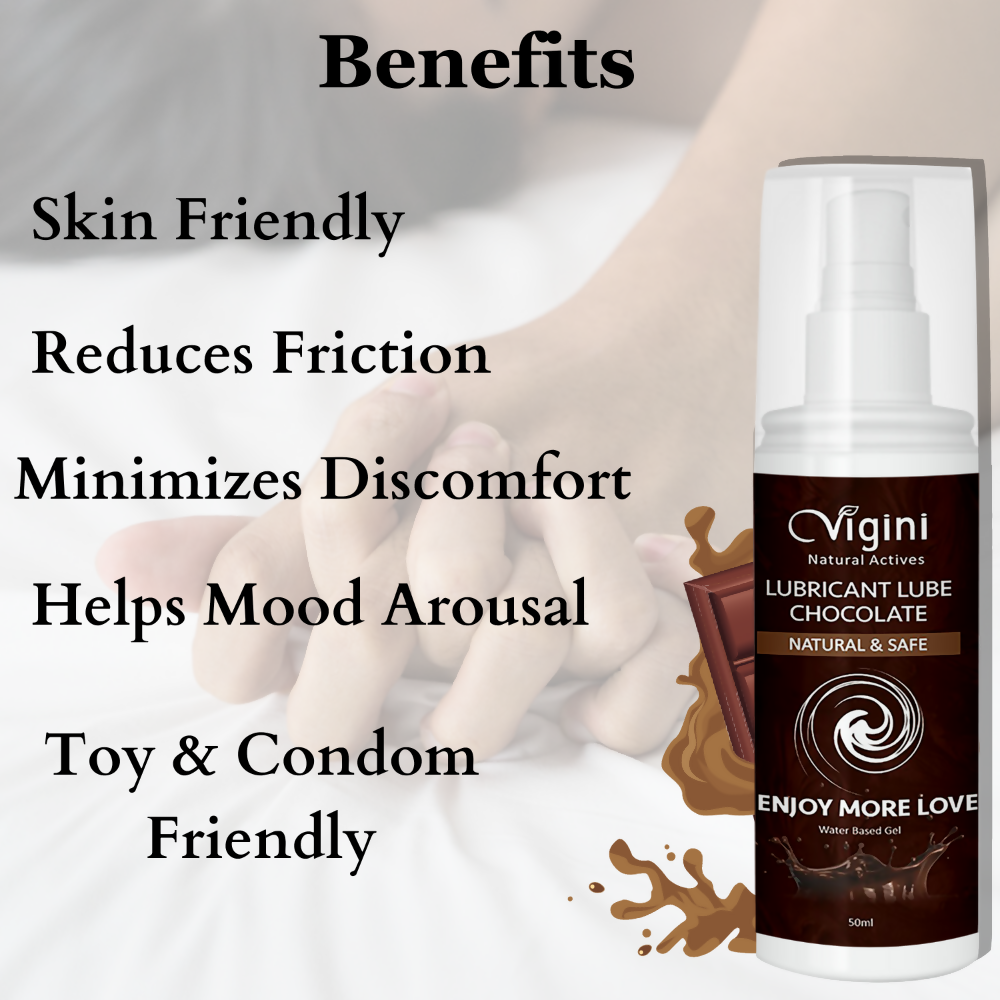 Vigini Intimate Chocolate Lubricant Personal Lube Water Based Gel - Swadesiicart