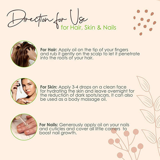 Old Tree Castor Hair Oil - Pure Cold Pressed - Swadesiicart