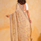 Vamsee Riva Beige Georgette Saree - Swadesiicart