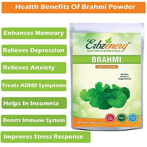 Erbzenerg Organic Brahmi Leaf Powder - Swadesiicart