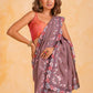 Vamsee Priya Lavender Georgette Silk Saree - Swadesiicart