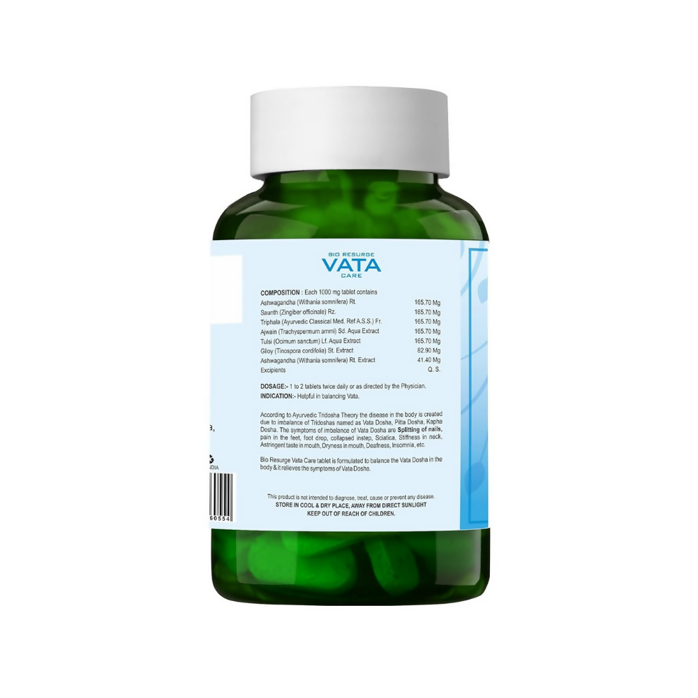 Bio Resurge Life Vata Care Tablets - Swadesiicart