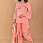 Morchari Women And Hand Embroidery Palazzo Set-Peach - Swadesiicart