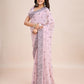 kasee Floral Embroidered Pure Chiffon Ready to Wear Saree | Swadesiicart