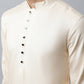 Even Apparels Cream Color Pure Cotton Men's Kurta With Side Placket (SLD1176) | Swadesiicart