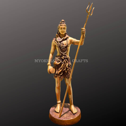 Brass Shiva Statue - Divine India Art