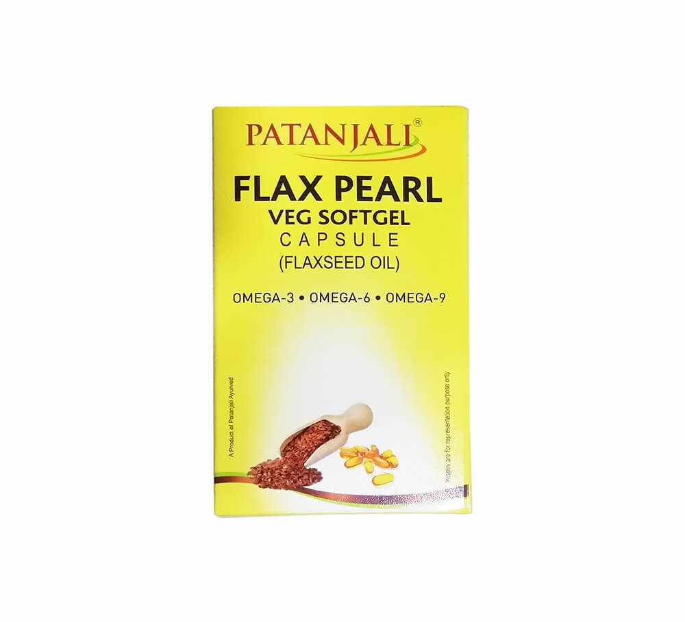 Patanjali Flax Pearl Veg Softgel Capsules | Swadesiicart