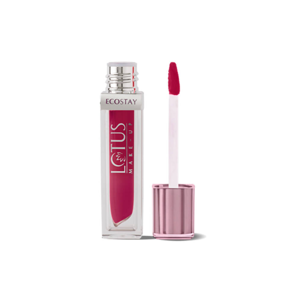 Lotus Make-Up Ecostay Matte Lip Lacquer - Rose Bloom (4 Gm) - Swadesiicart