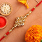 Kundan Rakhi With Dry Fruits & Besan Laddoos | Swadesiicart
