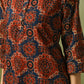 Myshka Women's Multi Printed Cotton Round Neck Party Tunic With Trousers Co-ord set - Swadesiicart