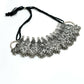 Mominos Fashion Johar Kamal Oxidised Silver-Plated Brass Finish Temple Jewellery with Earrings For Women - Swadesiicart