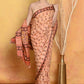 Very Much Indian Designer Modal Silk Saree With With Beautiful Floral Print - Light Orange | Swadesiicart