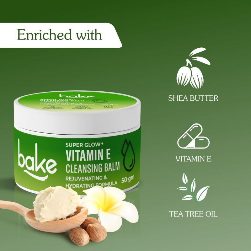 Bake Super Glow+ Vitamin E Cleansing Balm | Swadesiicart