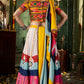 AI Fashion White Maslin Cotton Designer Navratri Lehenga Choli Collection