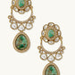 Nuyug 22K Gold-Plated Kundan Studded Faux Jasper Stone Necklace Set | Swadesiicart