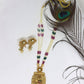 Joban Fashion White & Maroon & Green With Rajwadi Polish Necklace Set | Swadesiicart