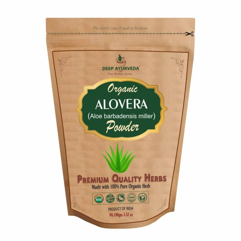 Deep Ayurveda Organic Aloevera Powder - DEEP AYURVEDA