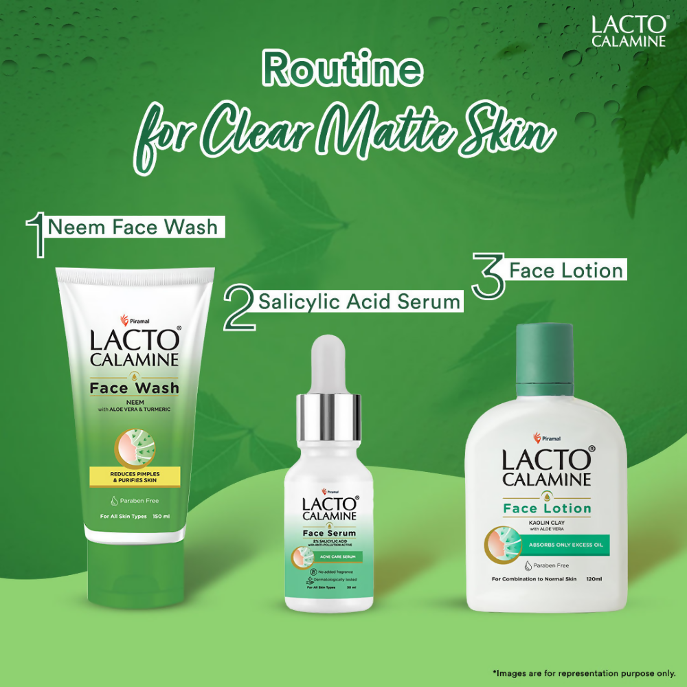 Lacto Calamine Facewash With Neem, Aloe Vera & Turmeric - Swadesiicart