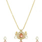 Natural Stones Earrings and Necklace set - Ruby Raang | Swadesiicart