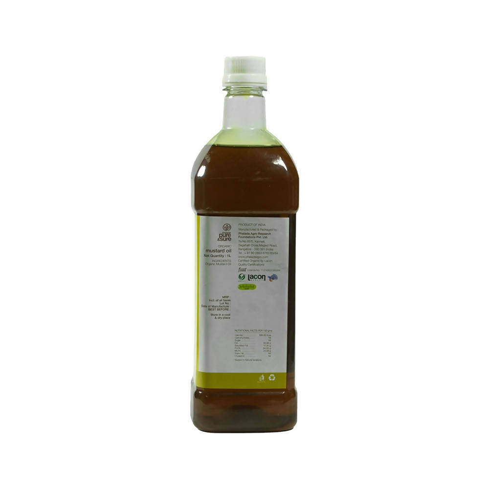 Pure & Sure Organic Mustard Oil - Swadesiicart