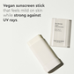 The Face Shop The Therapy Vegan Sunscreen Stick SPF 50+ - Korean Skincare | Swadesiicart