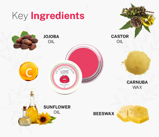 Love Earth Lip Sleeping Mask With Vitamin C - Swadesiicart