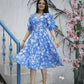 Aayaa Designer Printed One Piece Dress - Multi Color