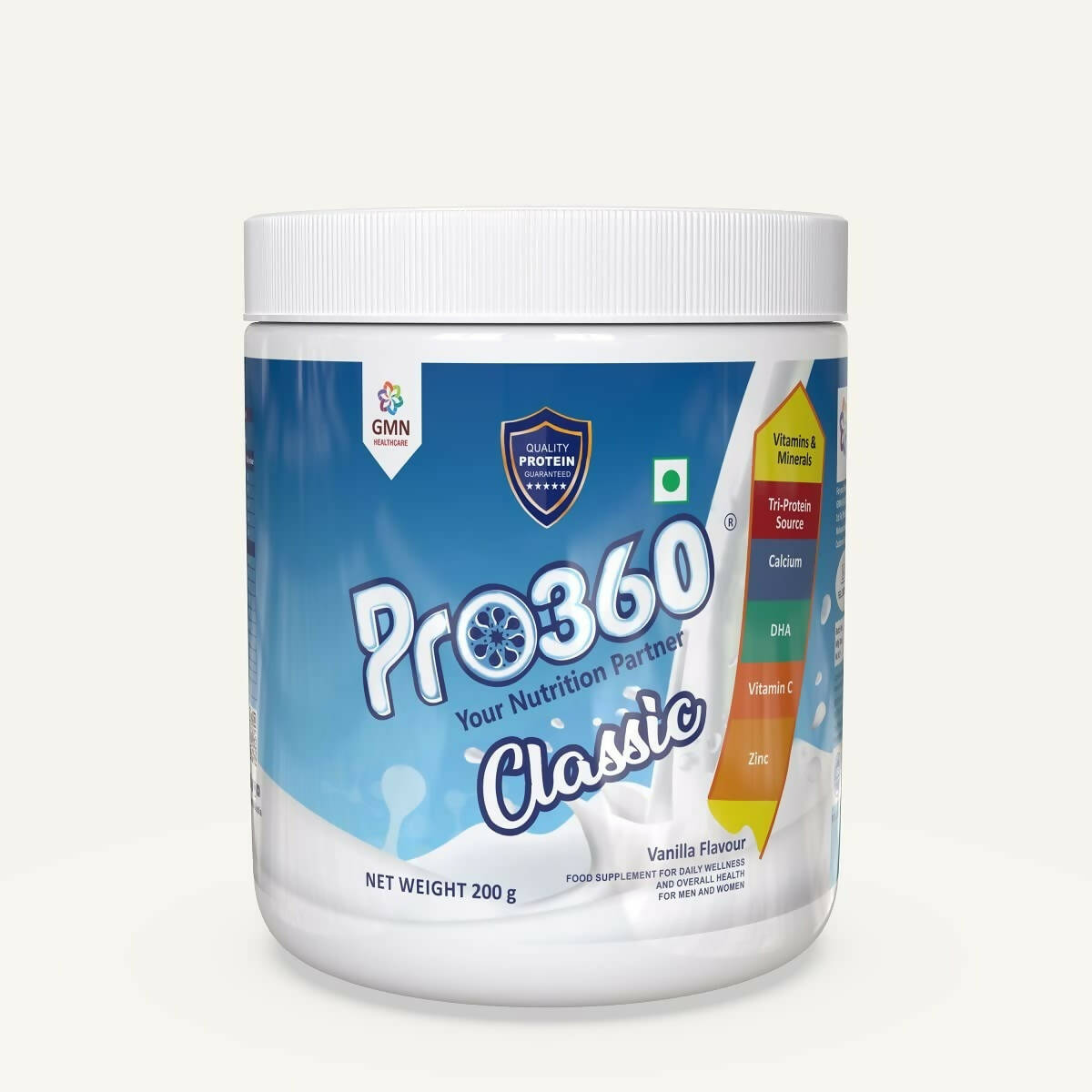 Pro360 Classic Daily Wellness Family Protein Health Drink Supplement Powder | Swadesiicart