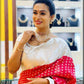 DEIANA'S Beautiful Designer Golden zari Soft Lichi Silk Saree - Red - Swadesiicart