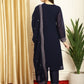 Jyoti Fashion Women's Navy Blue Georgette Resham Thread & Sequin Kurta with Trouser & Dupatta | Swadesiicart