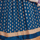 Teal Blue Zari Weaving Work Georgette Banarasi Lehenga Choli - Jihu Culture | Swadesiicart