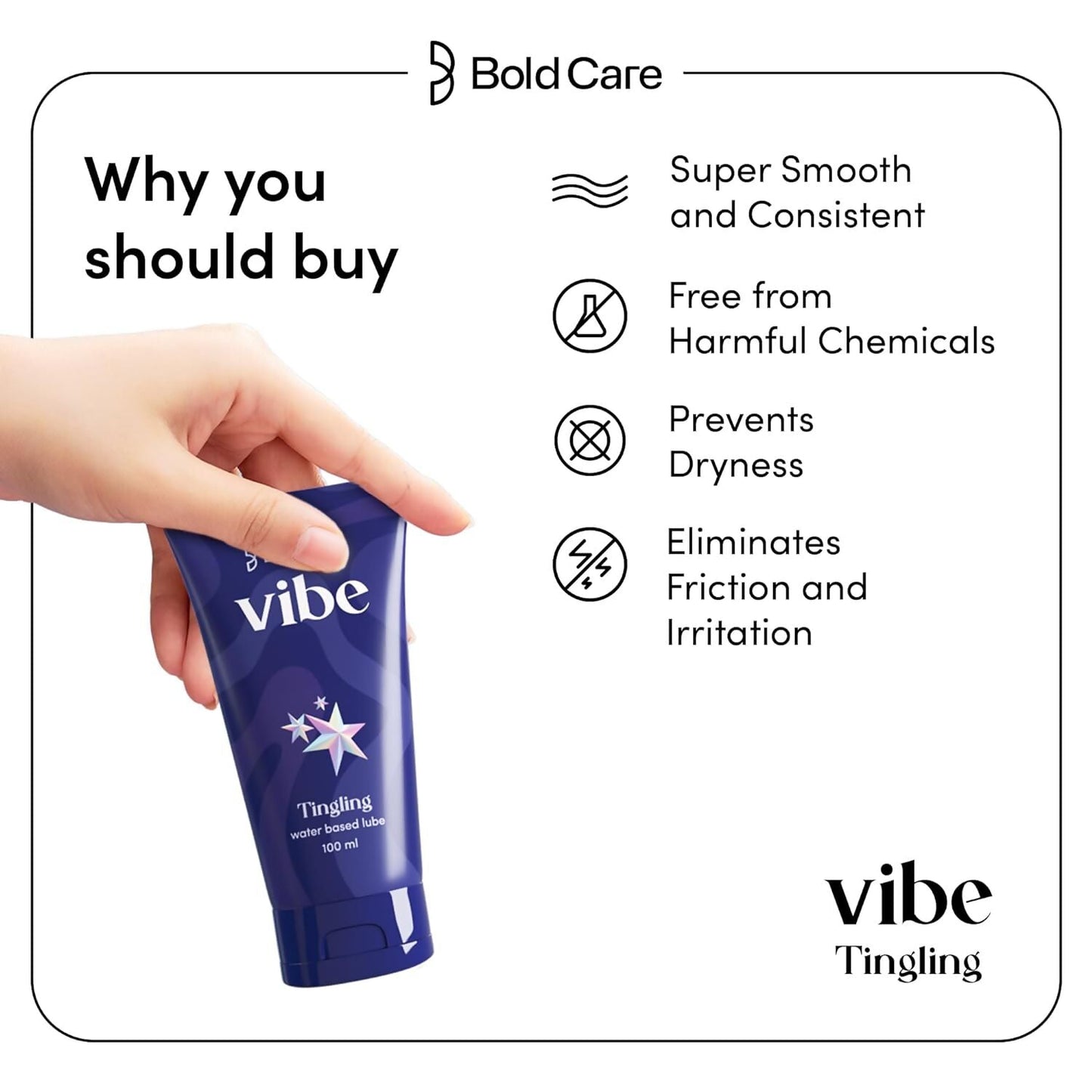 Bold Care Vibe Tingling Massage Gel - Swadesiicart
