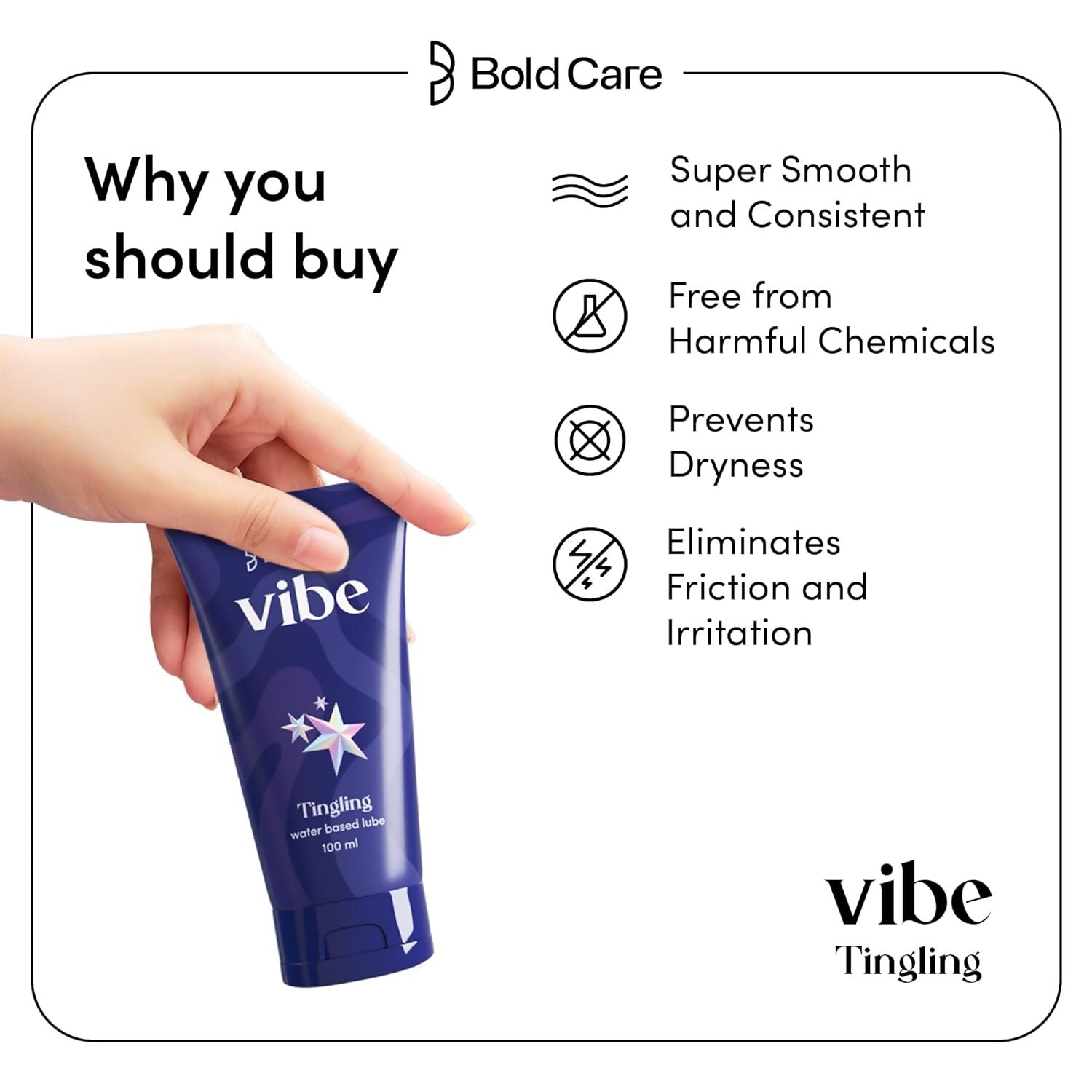 Bold Care Vibe Tingling Massage Gel - Swadesiicart