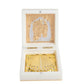 Golden Peacock White 24 CT Gold Polished Ram Darbar Prayer Box | Swadesiicart