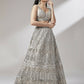 House of Panchhi Beige - Net Mirror & Sequins Embroiderey Lehenga choli | Swadesiicart