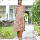 Vaasva Women's Brown Cotton Digital Printed Cord Set - Swadesiicart