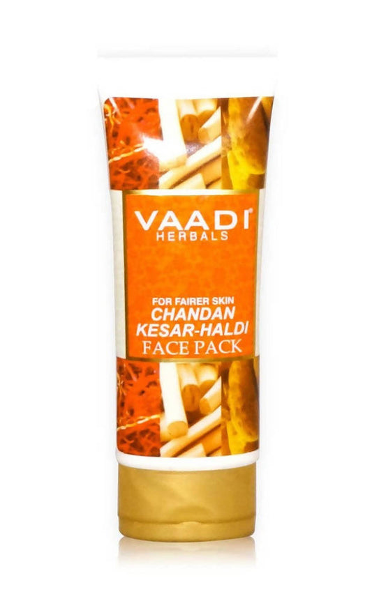 Vaadi Herbals Chandan Kesar Haldi Face Pack - Swadesiicart